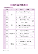 호남대 보육실습일지 한글판 완성본 54페이지분량-10