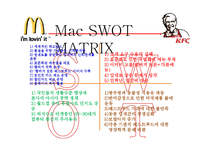 [마케팅 전략] 맥도날드와 KFC의 SWOT Matrix 사례와 국제 기업환경의 중요성-5