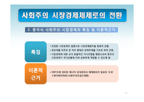 [경제학] 중국의 경제체제 전환 모형-사회주의 시장경제체제로의 전환과 성장전략-13