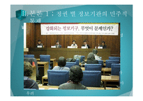 [국가정보론] 정보기관의 민주적 통제-9