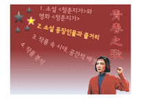 소설과 여화 `청춘지가` 비교 및 작품 분석-14