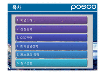 [경영학원론] 포스코의 경영전략 특징-2
