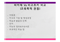 [교육학] 피아제와 비고츠키-교육학적 관점에서의 이론 비교 및 시대적, 학문적 배경 조사-3