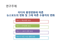 미디어 환경변화에 따른 뉴스보도의 변화 및 그에 따른 수용자의 변화-5
