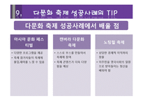 [관광론] 다문화 관광축제 성공사례와 대구 컬러풀 다문화축제 활성화 방안-11