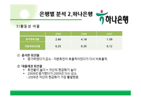 [재무관리] 시중은행의 재무제표분석-신한, 하나, 우리, 국민, 외환은행-19