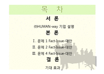 [인적자원관리](주)HUMAN-way의 인사관리 사례 분석-2