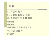 [인간과 사회] 한국사회 자살시리태와 예방책-2