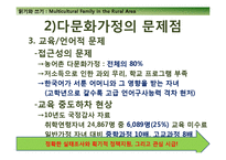 [사회복지] 농촌지역 다문화가정의 현주소와 나아갈 방향-13