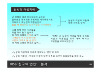 [사회학] 대중가요 015B의 `친구와 연인` 분석- 남성의 여성 지배 측면가 여성주의 측면-4
