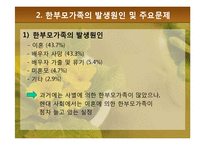 [가족복지론] 한부모가족의 복지정책과 지원 대책-10