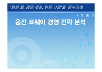 [경영학] 웅진 코웨이 경영 전략 분석-1