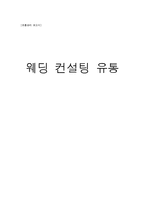 [경영학] 국내 웨딩컨설팅의 유통 현황과 발전방향-1