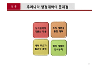[행정학] 역대정권의 행정개혁과 현 정부 행정개혁의 주요쟁점-20