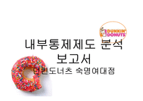던킨도너츠의 내부통제제도 분석-1