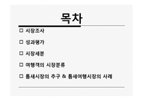 [관광마케팅] 시장분석-2