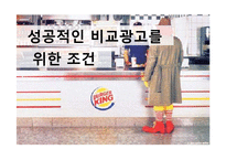 [마케팅관리] 성공적인 비교광고를 위한 조건 분석-1