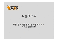 티켓 몬스터를 통해 본 소셜커머스의 현재와 발전방향-1