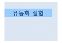 [화학공학실험및설계] 유동화 실험 설계-1