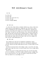 [식품미생물학] 맥주 효모(Brewer\`s Yeast)-1