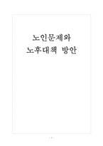 [노인인구]노인문제와 노후대책 방안 보고서-1