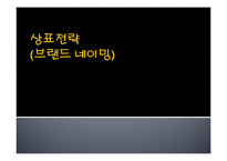 상표전략(브랜드 네이밍)-1