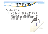 [사회복지정책론] 장애인고용촉진에 관한 법률의 정책 연구 -형성과정을 중심으로-10