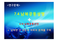 [한국정치의 이해] 7.4 남북공동성명과 남북관계-2