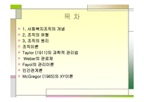 사회복지조직 이론 ppt-2