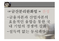 [정책학] 금산분리완화법 찬반 논란-8