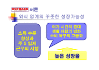 OUTBACK STEAK HOUSE 소개 및 특징과 성공요인 조사분석-3