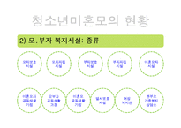 청소년 미혼모 복지정책과 국내외 미혼모 보호사업 파워포인트 PPT-13