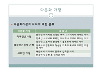 다문화가정 자녀 교육지원, 다문화가정학생현황, 문제, 개입 프로그램, 정책과제 파워포인트 PPT-3
