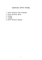 산업복지와 선택적 복지제도(등장배경, 필요성, 도입효과, 현황, 발전방안)-1