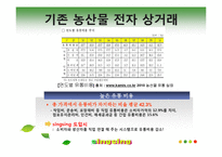 [인터넷비즈니스] 농산물 전자상거래 발전을 위한 우리의 제안-5
