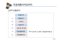 [유통관리] 개별품목의 경로성과 분석에 활용되는 DPP-10