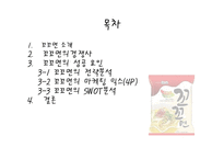 [마케팅] 꼬꼬면의 전략분석-2