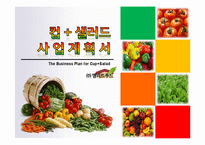[사업계획서] 컵, 샐러드 사업계획서-1