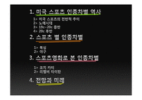 미국 스포츠내의 흑인 인종차별-2