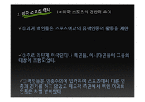 미국 스포츠내의 흑인 인종차별-3