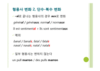 [프랑스문법] ADJECTIF 형용사-7