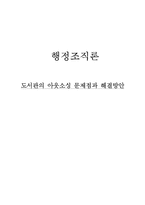 [행정조직론] 도서관의 아웃소싱 문제점과 해결방안-1