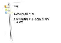 한국가족생활문화-시대별 주거와 사회변화에 따른 주생활과 의식변화-2