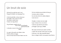 [인문학] 프랑스 시 Un bruit de soie(비단 소리) 번역-2