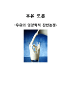 [식품영양학] 우유의 영양학적 찬반논쟁-1