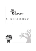 [여가관리] 계급에 따른 군인의 생활시간 분석-1