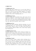 관광의 분류와 목적별 영역, 관광용어의 구분-5