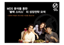 [마케팅전략] 블랙 스미스의 성장전략 분석-MDS 분석 중심으로-1
