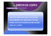 [산업복지] 장애인 산업복지-기업의 장애인 고용과 복지-3