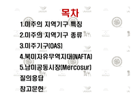 [국제기구론] 미주지역기구의 현상과 주요현안-2